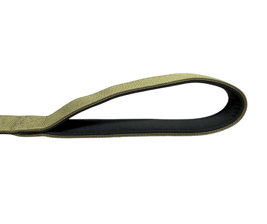 BTacticalâ„¢ Extra-Strong Nylon Carabiner Clip Dog Lead | Khaki Green