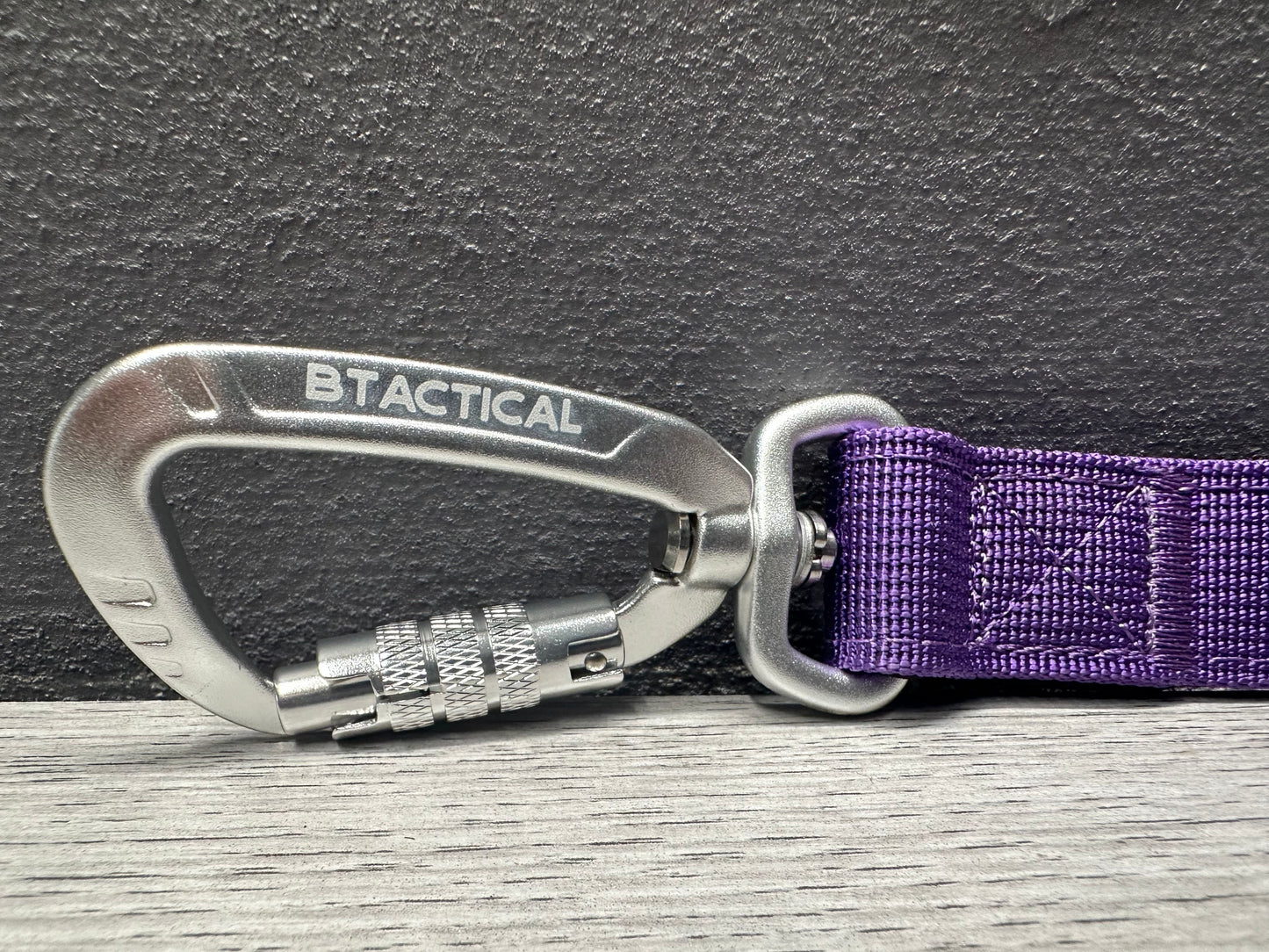 BTactical Lead - Lavender Purple | Extra Strong, Durable Carabiner Clip Dog Lead