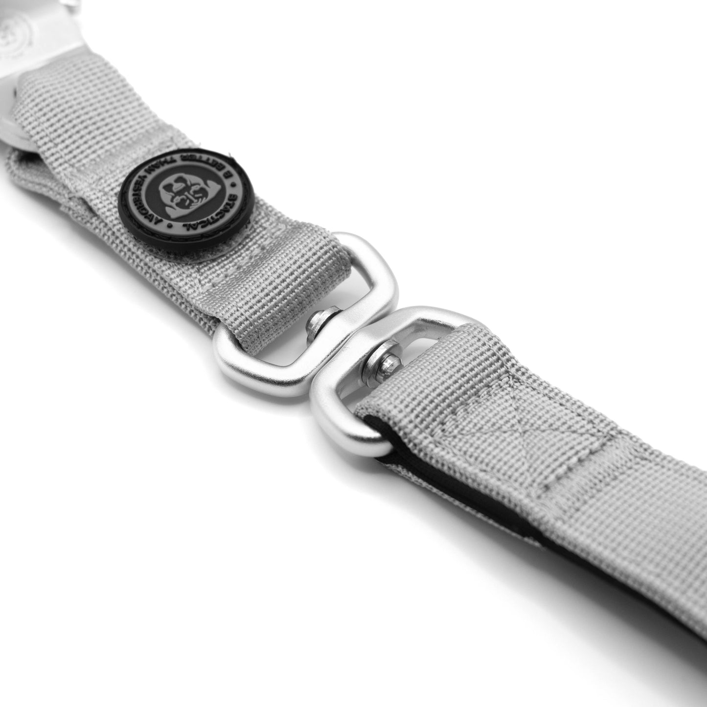 BTactical™ Nylon Frog Clip Dog Lead | Extra-Strong Anti Tangle - Misty Grey