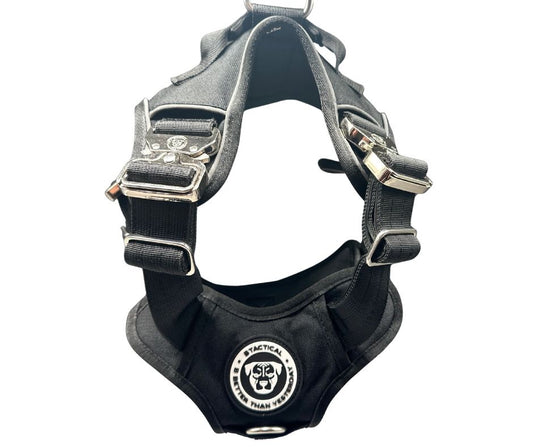The No Pull Ultimate BTactical Harness - Midnight Black | Tracker Dog Harness