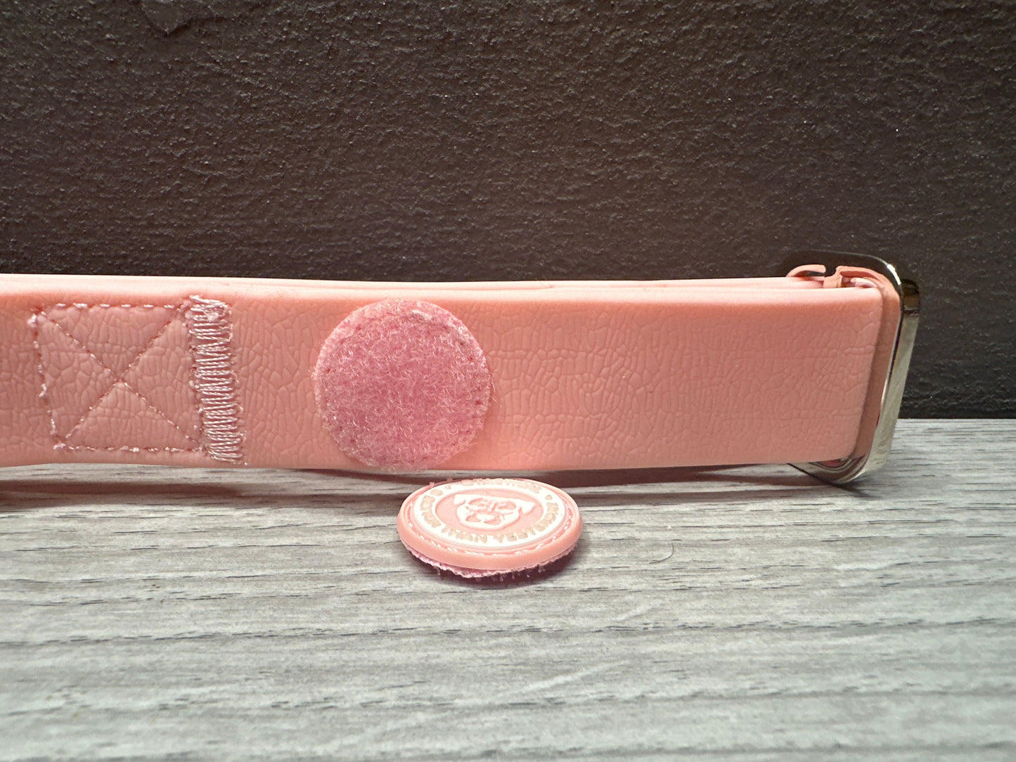 2.5cm PVC BTactical Collar - Pastel Pink | PVC Durable Dog Collar