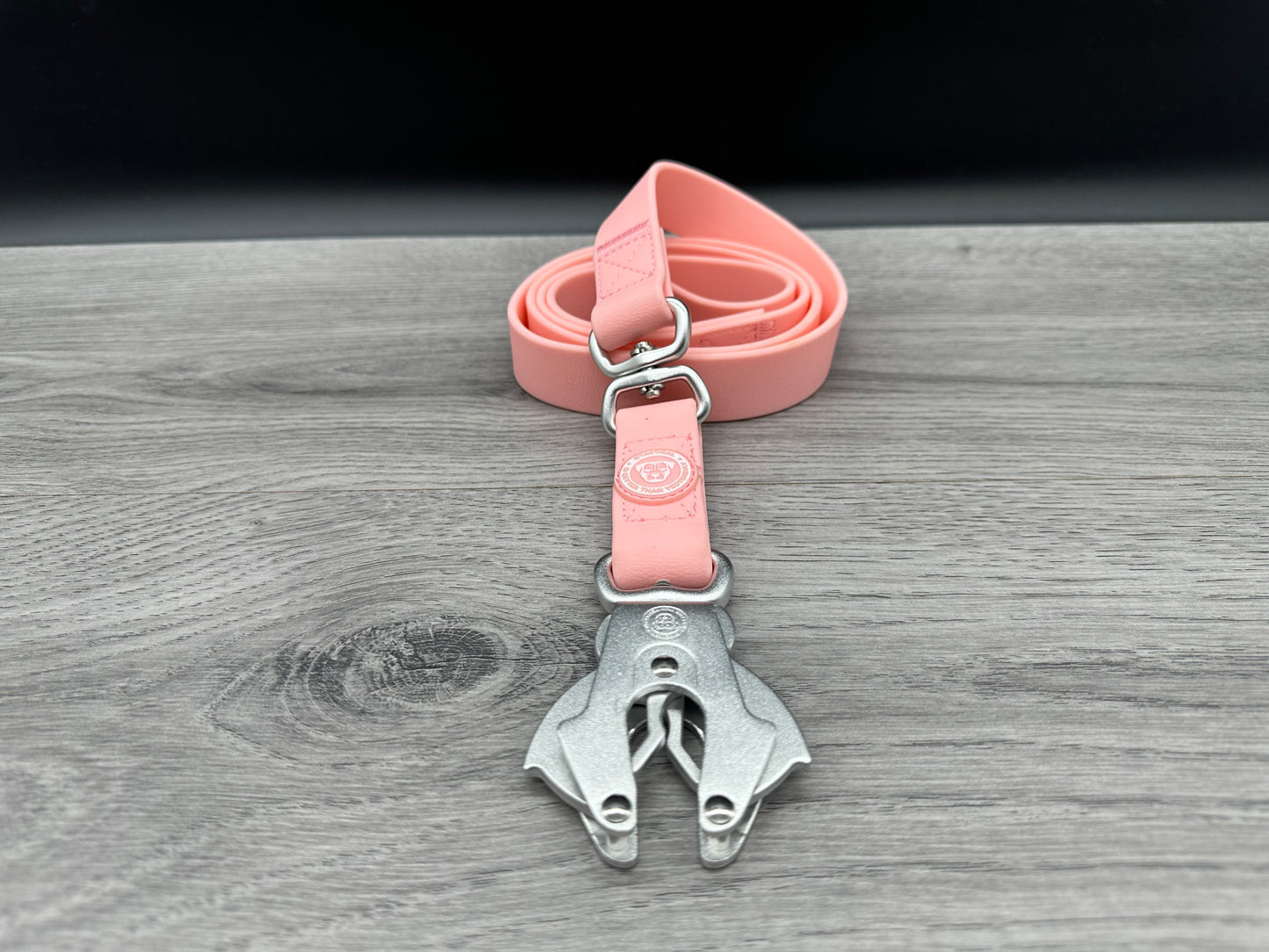 PVC BTactical Lead - Pastel Pink | 1.2m PVC Extra Strong, Durable Frog Clip Dog Lead