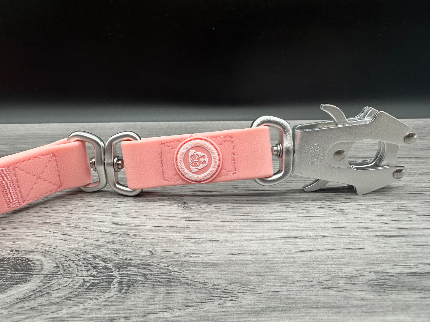 PVC BTactical Lead - Pastel Pink | PVC Extra Strong, Durable Frog Clip Dog Lead