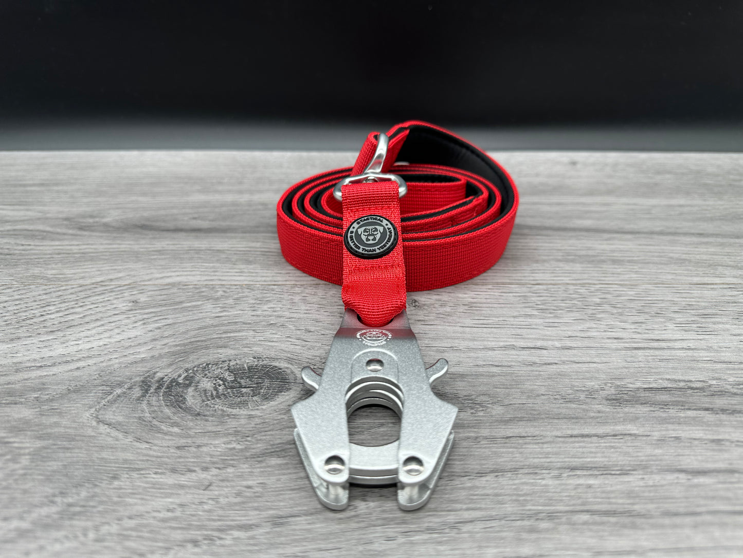2.5cm BTactical Collar - Red | Durable Dog Collar, Lead & Harness Set
