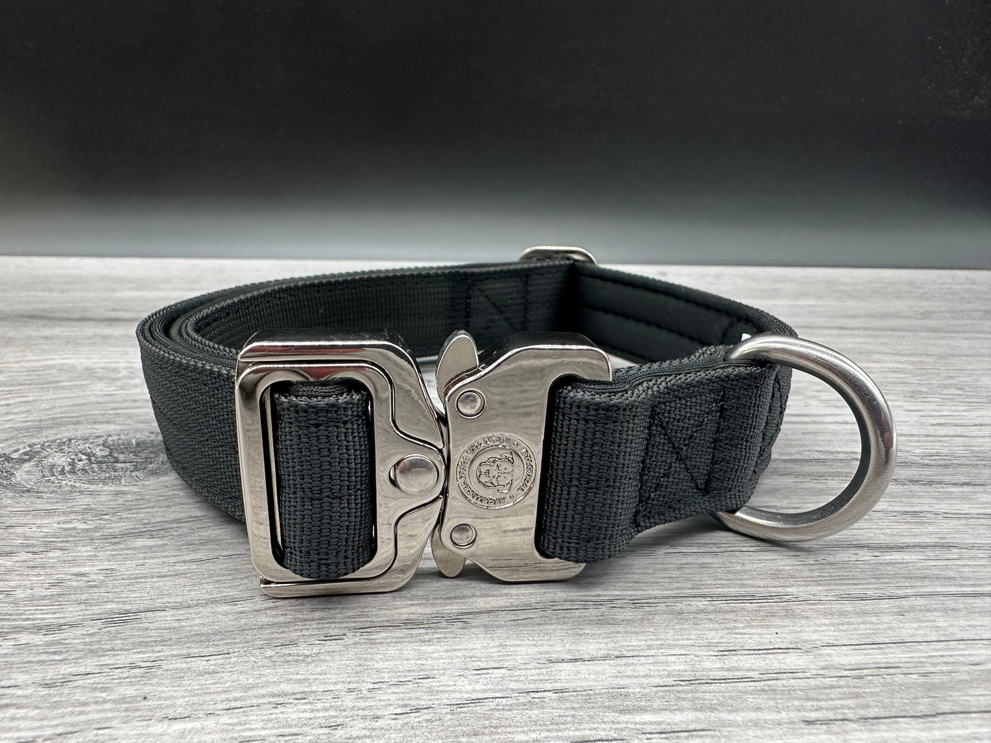 2.5cm BTactical Collar - Midnight Black | Durable Dog Collar