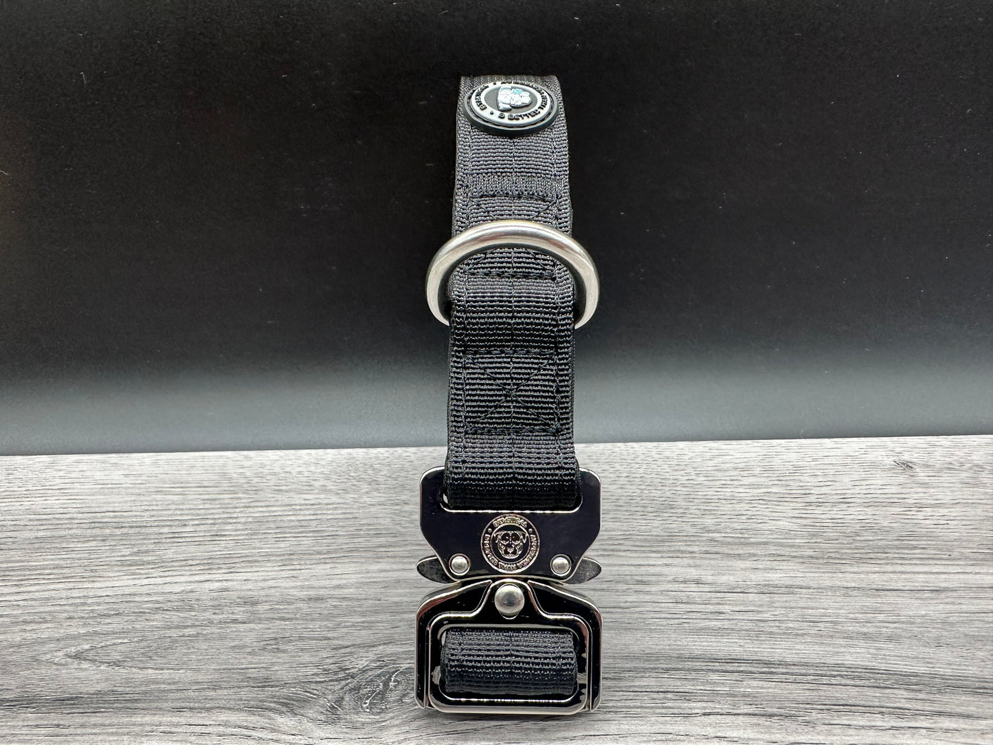 2.5cm BTactical Collar - Midnight Black | Durable Dog Collar