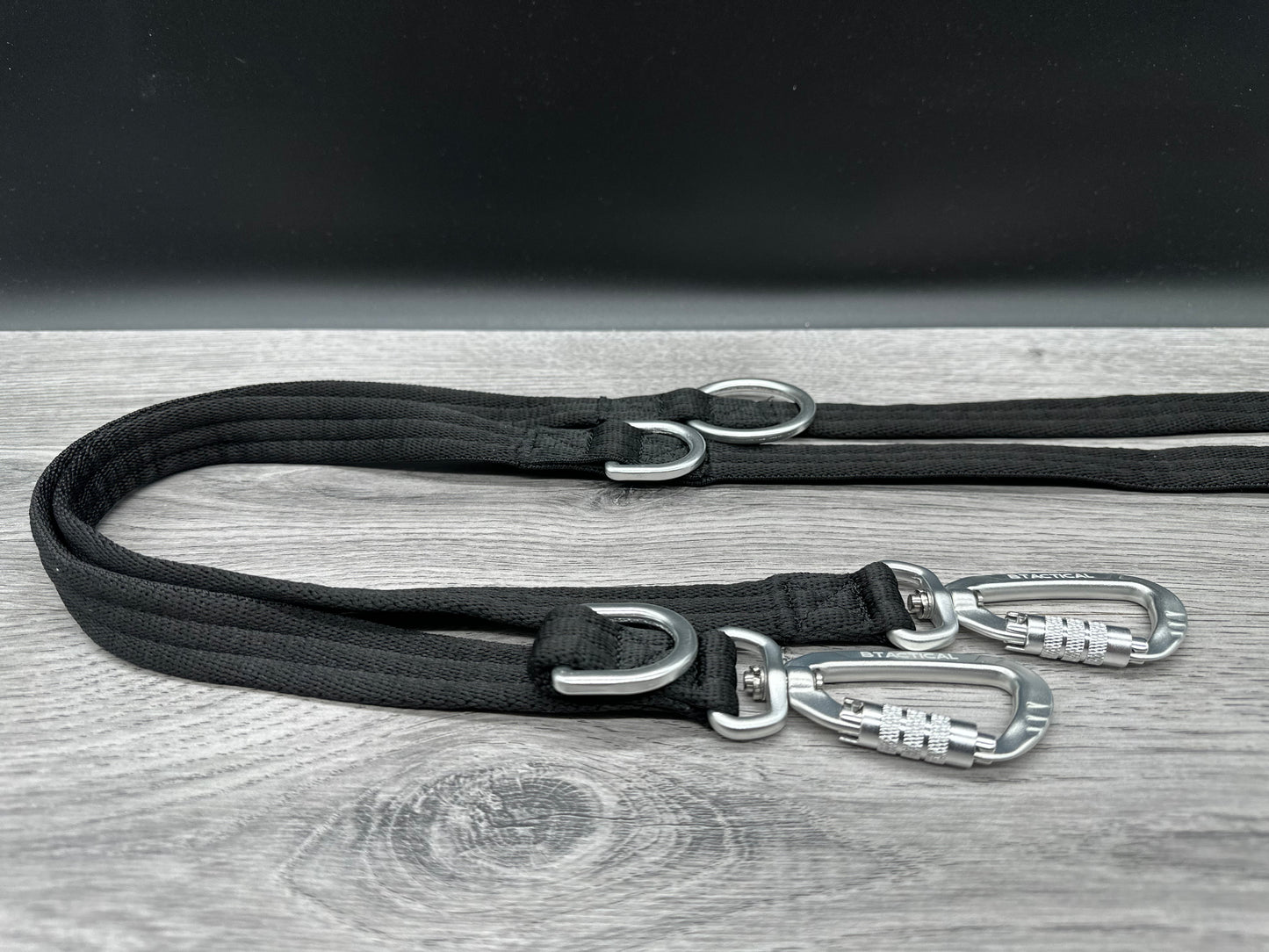 BTactical Training Lead - Midnight Black | 200cm Extra Strong, Durable Carabiner Clip Dog Lead