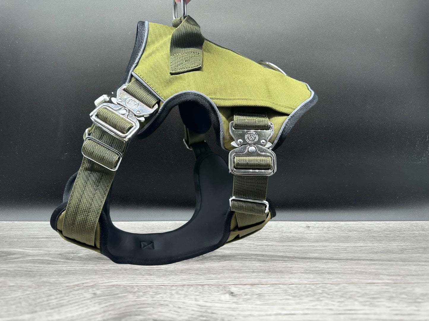 The No Pull Ultimate BTactical Harness - Khaki Green | Tracker Dog Harness