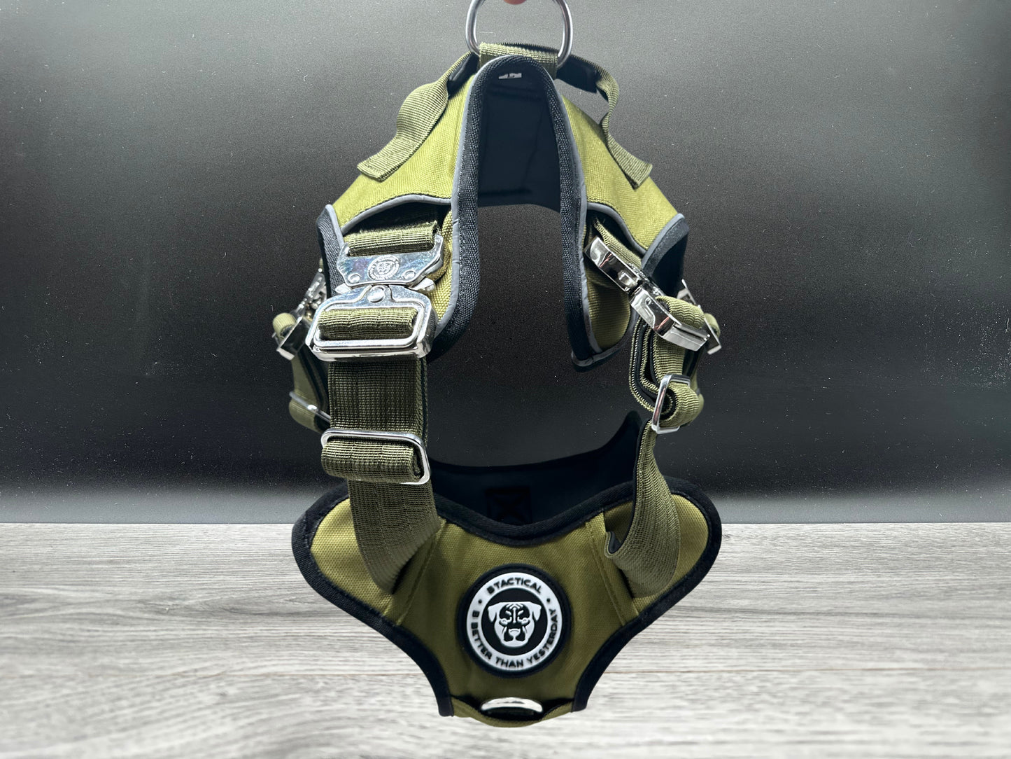 The No Pull Ultimate BTactical Harness - Khaki Green | Tracker Dog Harness