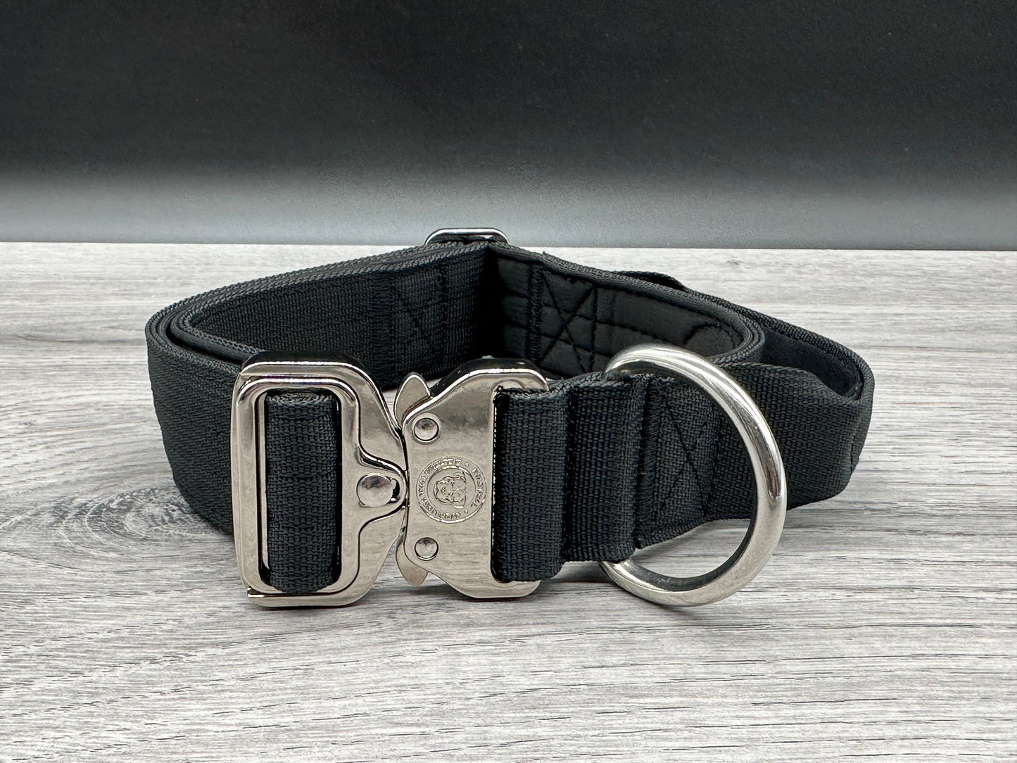 4cm BTactical Collar - Midnight Black | Durable Dog Collar With Handle