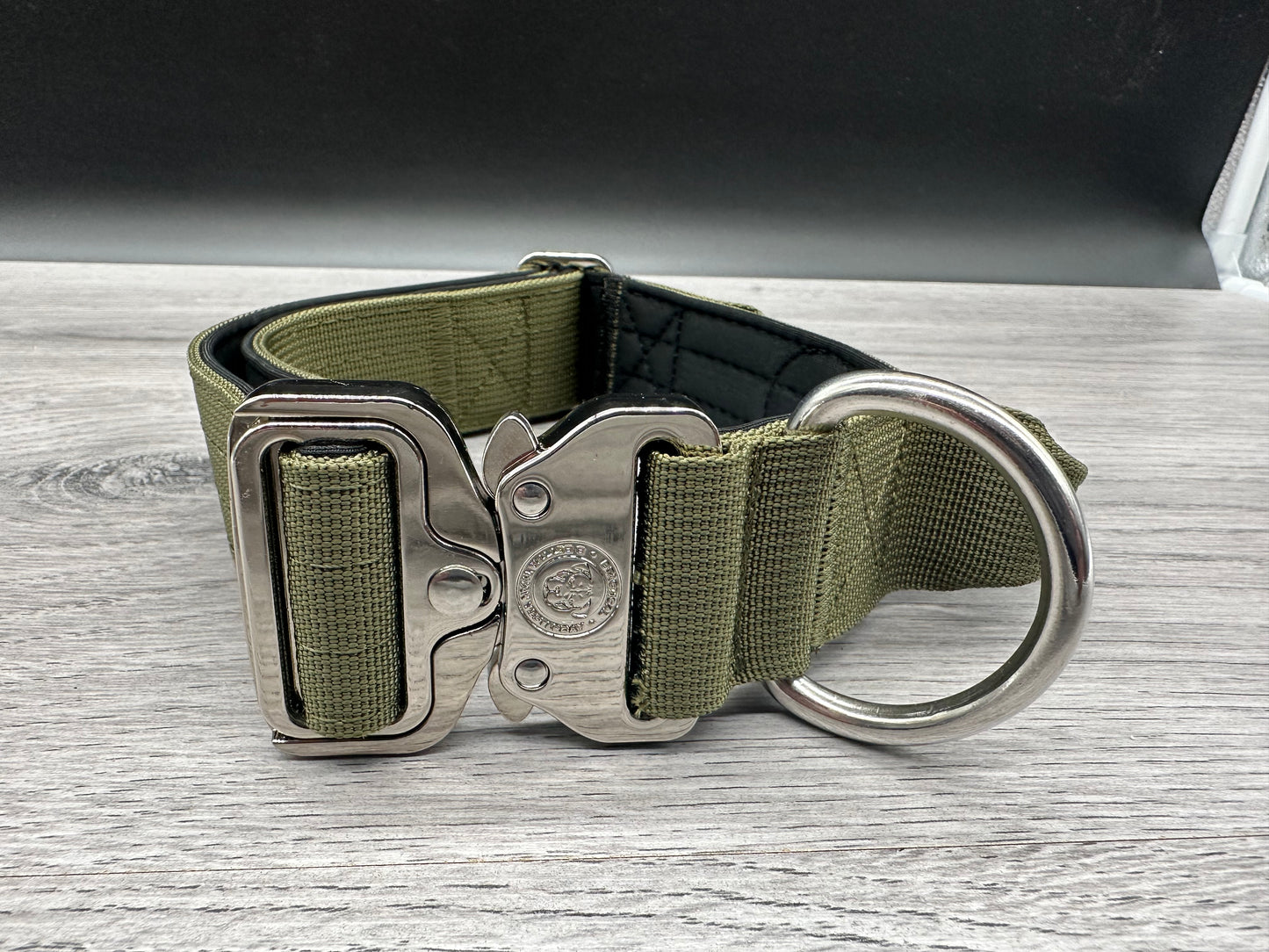 4cm BTactical Collar - Khaki Green | Durable Dog Collar With Handle