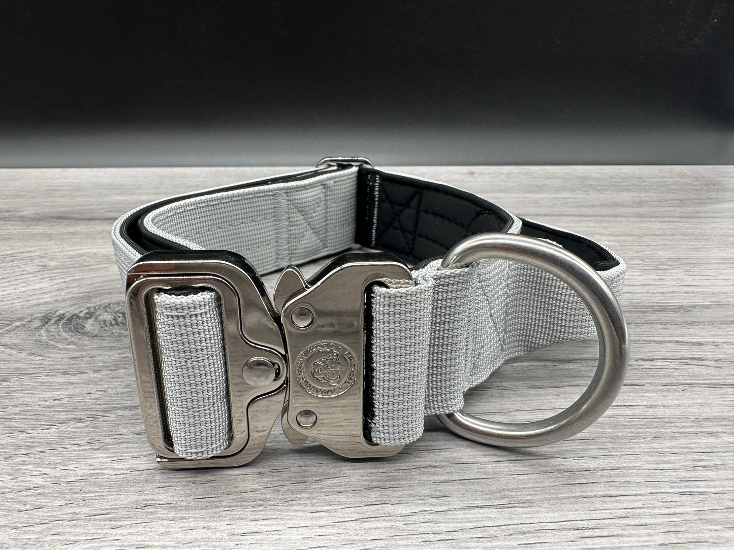 4cm BTactical Collar - Misty Grey | Durable Dog Collar With Handle