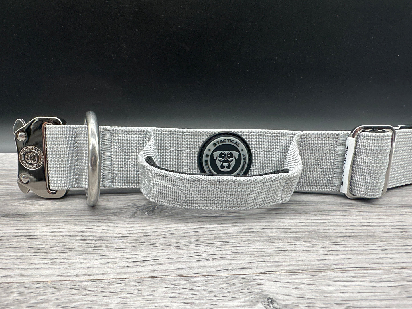 4cm BTactical Collar - Misty Grey | Durable Dog Collar With Handle