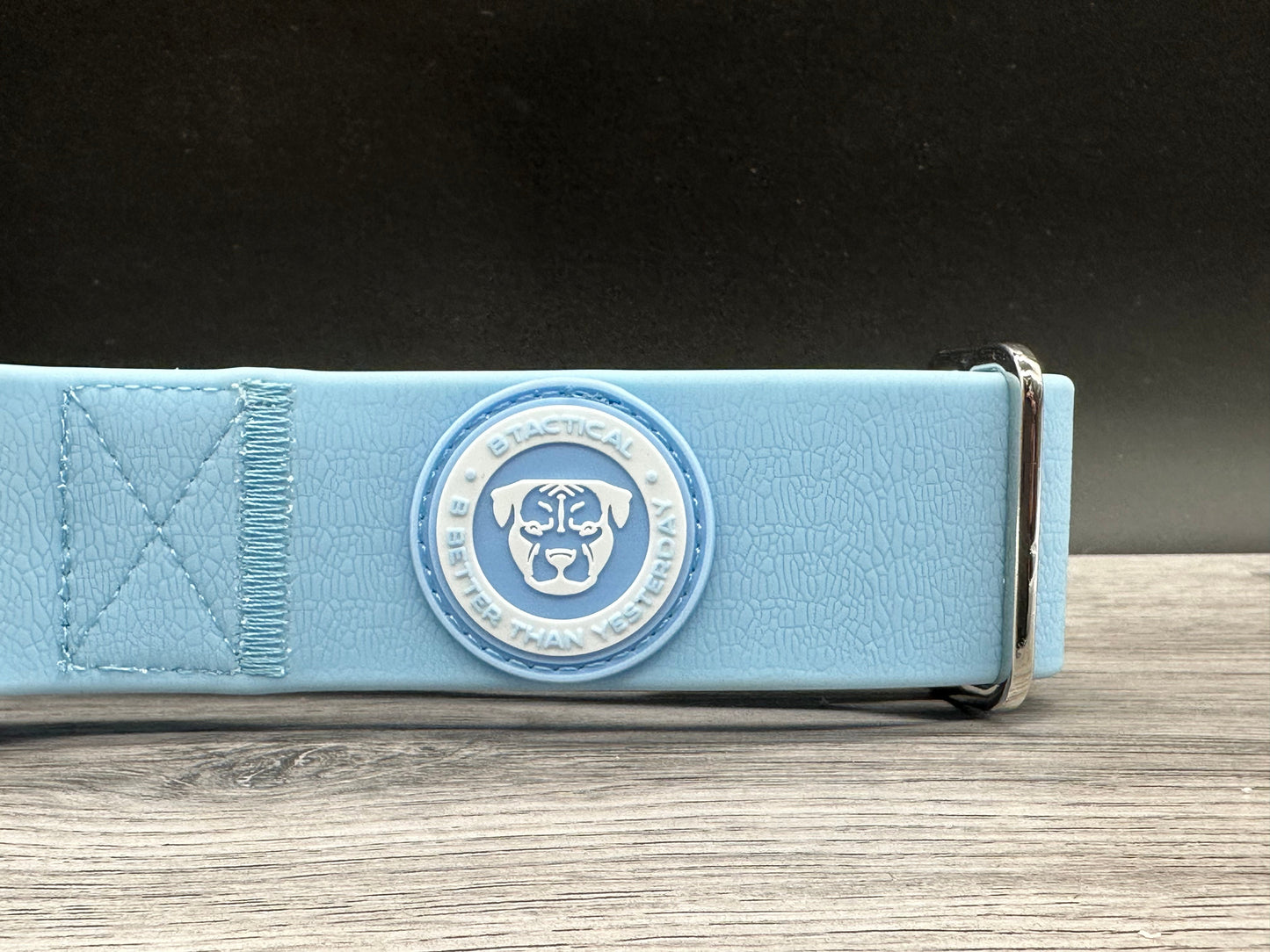 60 Day PreSale - 2.5cm BTactical Collar - Pastel Blue | PVC Durable Dog Collar