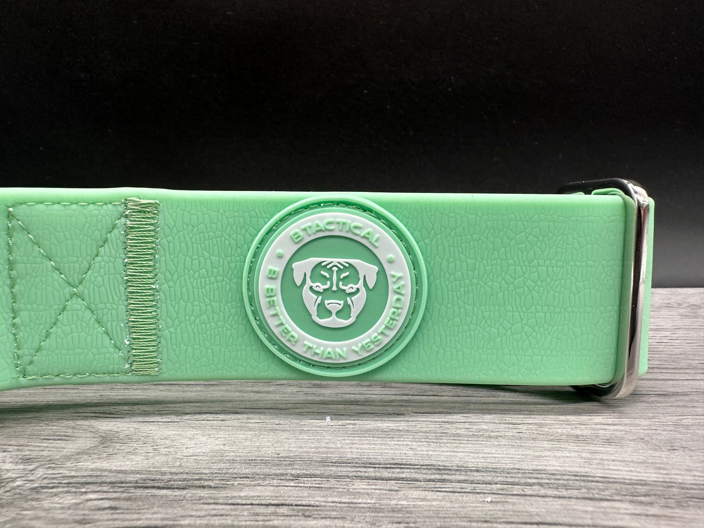 60 Day PreSale - 2.5cm BTactical Collar - Pastel Green | PVC Durable Dog Collar