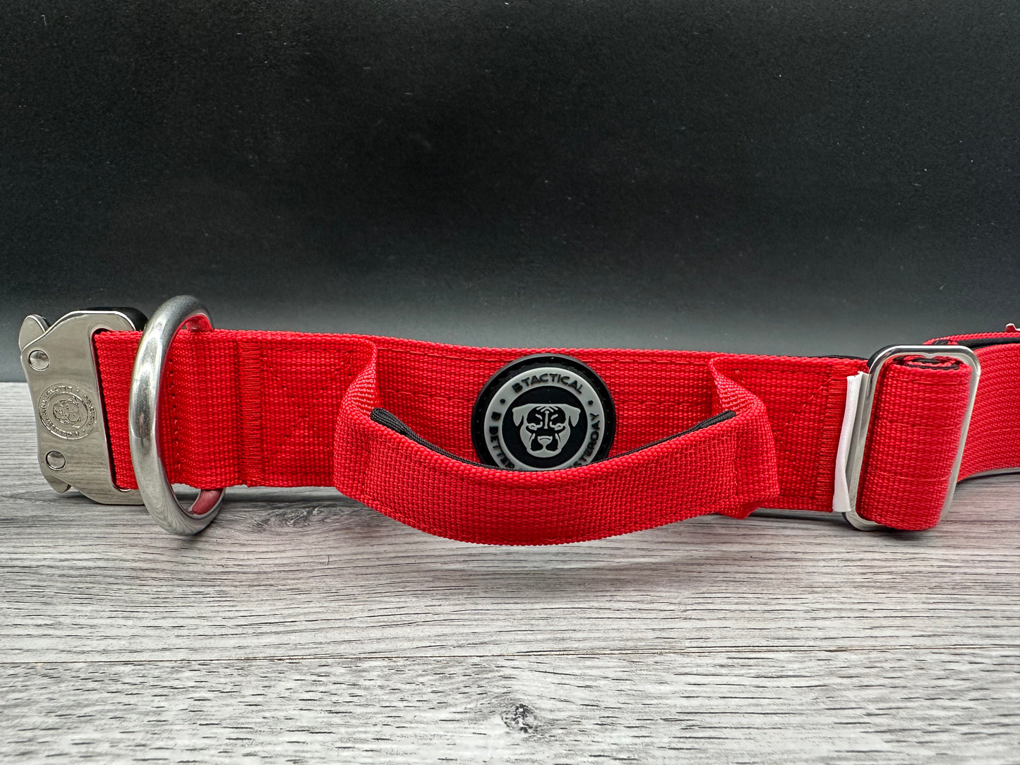 4cm BTactical Collar - Citrus Red | Durable Dog Collar With Handle