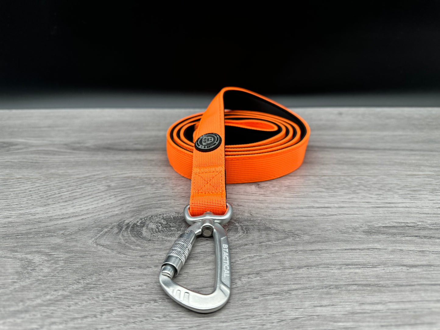 BTactical Lead - Citrus Orange | 150cm Extra Strong, Durable Carabiner Clip Dog Lead