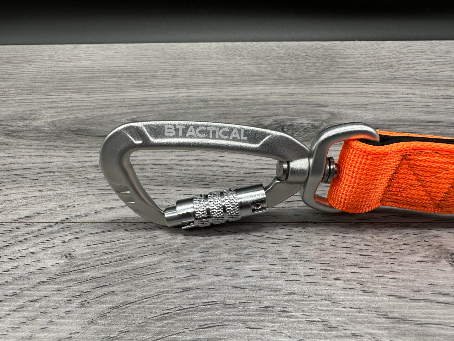 BTactical Lead - Citrus Orange | 150cm Extra Strong, Durable Carabiner Clip Dog Lead